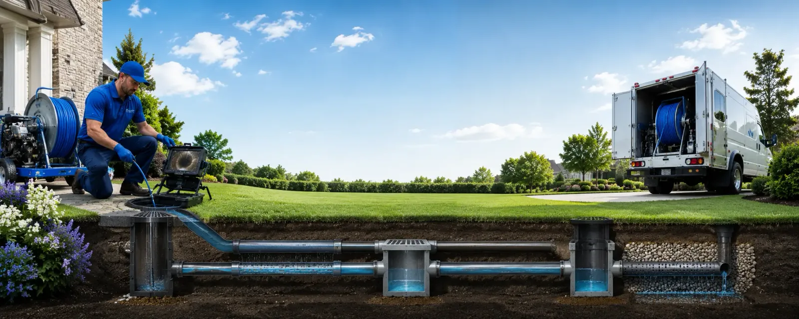 Outdoor drain cleaning information for Mentone, IN